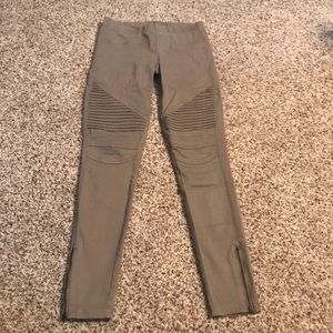 Taupe Moto Jeggings
